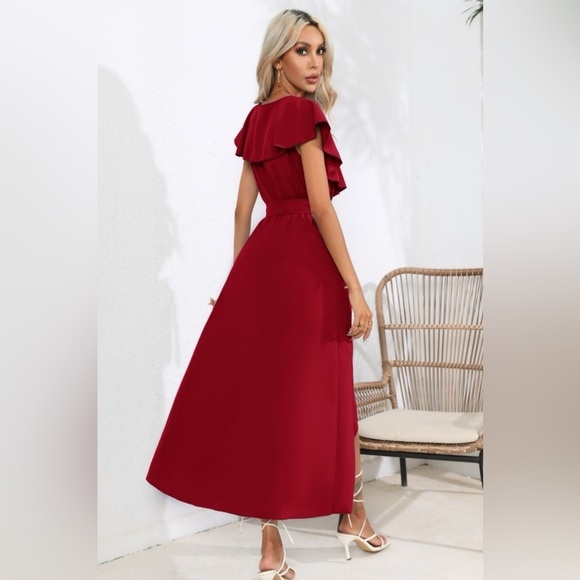 Vacation Vibes Midi Ruffle Dress - Picture 4 of 4